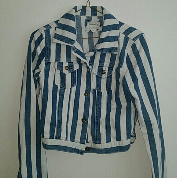 Striped Jean Jacket - Picture 3 of 4